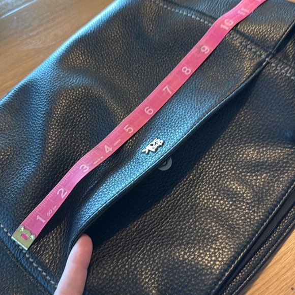 The Sak Black Leather Ashby Satchel Tote Purse - Picture 16 of 16